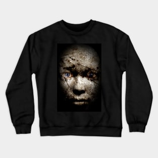 Scary human face Crewneck Sweatshirt